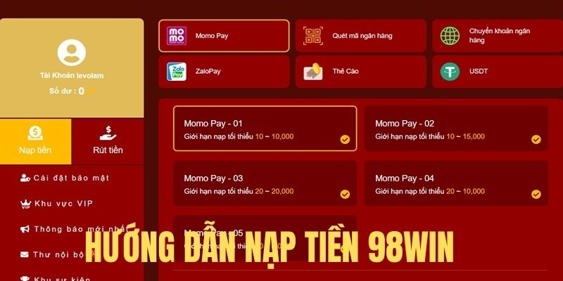 Nạp tiền mau lẹ và an toàn 